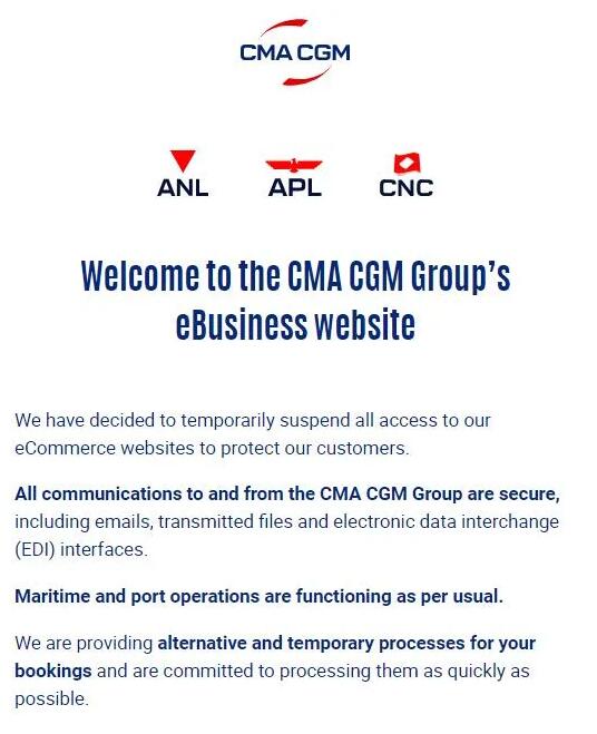 CMA CGM 公布的臨時(shí)方案和流程解說(shuō)