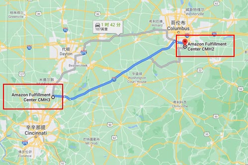 CMH2距離CMH3 1小時(shí)40分左右車程。